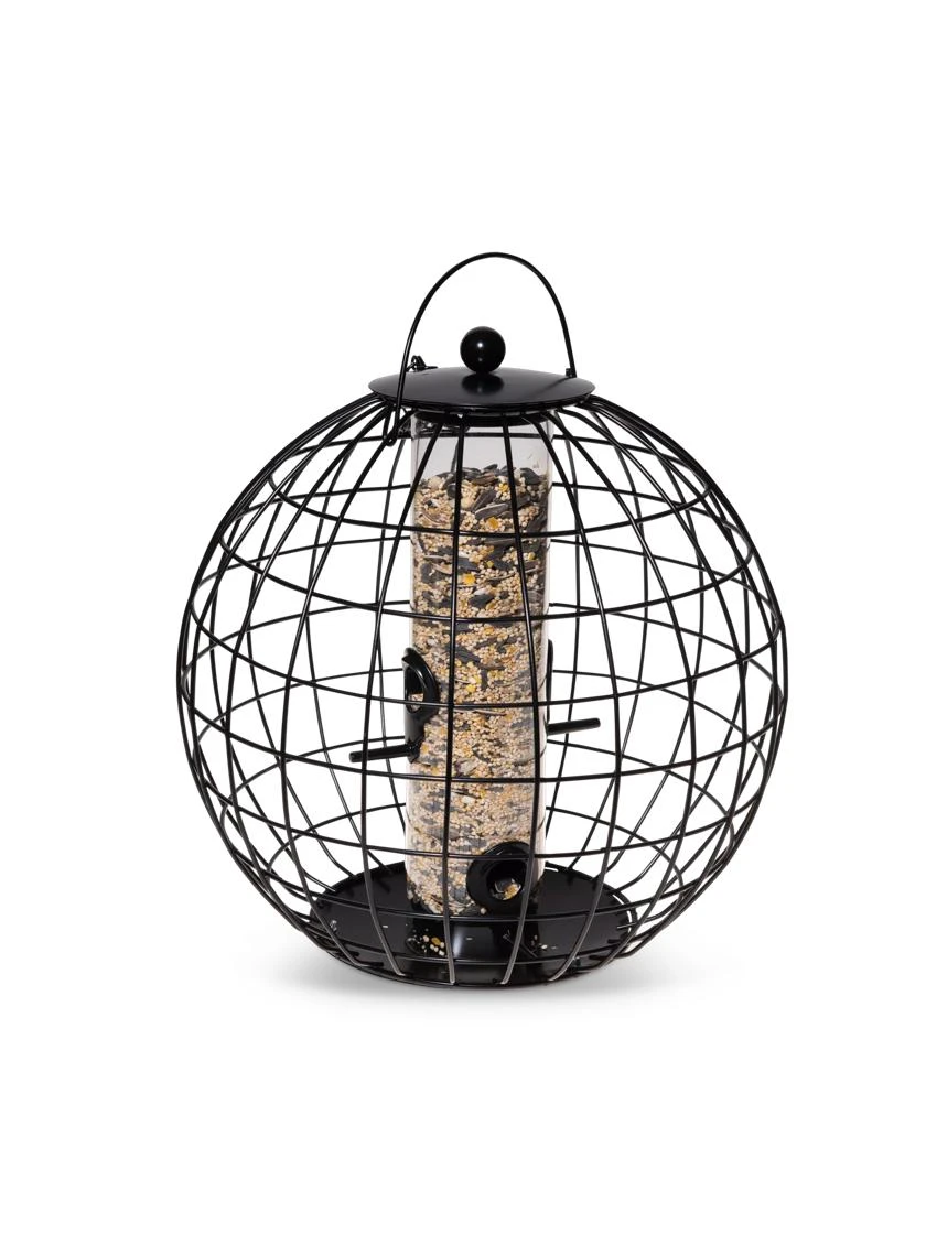 Mixed Seed Globe Cage Feeder 3 Mixed Seed Globe Cage Feeder