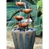 Copper Lotus Cascading Fountain