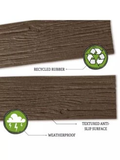 Recycled Rubber Railroad Tie Stepping Stone -Gardeners Supply Company 8594281 3