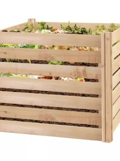 Cedar Wood Composter, 23 Cubic Feet 11 Cedar Wood Composter, 23 Cubic Feet -Gardeners Supply Company 8594623 02V tif