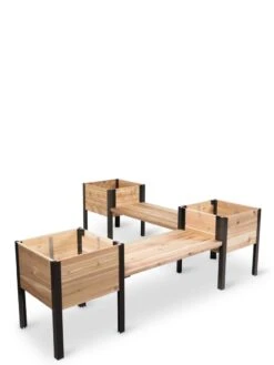 Cedar Bench Kit, Natural, 42" -Gardeners Supply Company 8597992 10056 tif