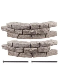 Rock Lock Interlocking Garden System, Curved Sets -Gardeners Supply Company 8598737 01V 3 4
