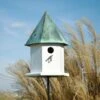 Heartwood Copper Songbird Deluxe Bird House -Gardeners Supply Company 8598849WHVC 01V tif
