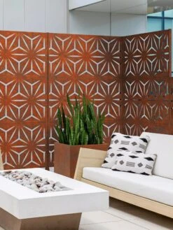 Veradek 3-Panel Privacy Screen Set, Star -Gardeners Supply Company 8599205 06V tif