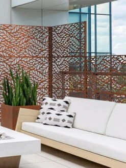 Veradek 2-Panel Privacy Screen Set, Flowleaf -Gardeners Supply Company 8599212 06V tif