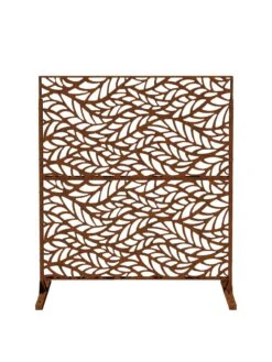 Veradek 2-Panel Privacy Screen Set, Flowleaf -Gardeners Supply Company 8599212 13V tif