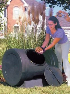 Compost Wizard Rolling Composter -Gardeners Supply Company 8599314 02V jpeg