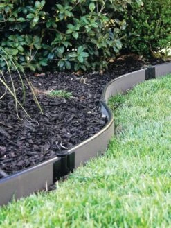 Curved Composite Landscape Edging Kit With 1" Boards -Gardeners Supply Company 8599404 11V tif