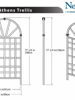 Athens Vinyl Trellis -Gardeners Supply Company 8599766 03V tif