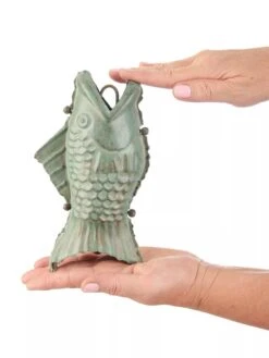 Fish Pure Copper Rain Chain, 8.5' -Gardeners Supply Company 8600209 06V tif