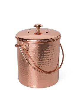 Hammered Copper Compost Pail -Gardeners Supply Company 8600224 19320 tif