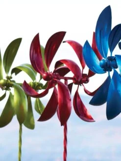 Feather Staked Wind Spinner, 22" -Gardeners Supply Company 8600480 01V tif