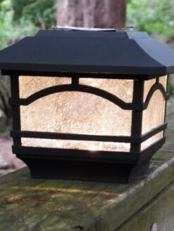 Solar Post Cap Railing Light 2-Pack 11 Solar Post Cap Railing Light 2-Pack -Gardeners Supply Company 8608699 02V tif