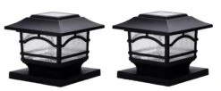 Solar Post Cap Railing Light 2-Pack 12 Solar Post Cap Railing Light 2-Pack -Gardeners Supply Company 8608699 03V tif
