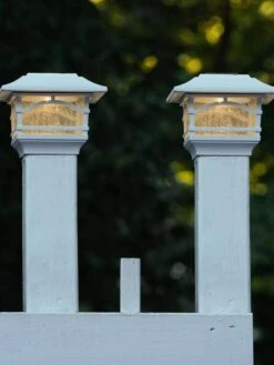 Solar Post Cap Railing Light 2-Pack 13 Solar Post Cap Railing Light 2-Pack -Gardeners Supply Company 8608699 06V tif