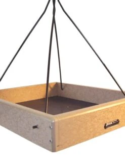 Birds Choice Recycled Hanging Tray Feeder -Gardeners Supply Company 8608733 01V tif