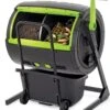 Maze Compost Tumbler And Cart Combo -Gardeners Supply Company 8609198 11V maze compost tumbler 65 gallon and combo cart tif