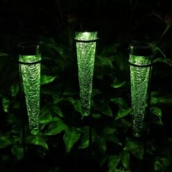 Achla Designs Solar Sparkle Cone With Stakes, Set Of 3 -Gardeners Supply Company 8609357DKGR 05V jpg