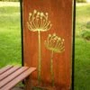 Queen Anne's Lace Corten Steel Screen -Gardeners Supply Company 8609526 0515 tif