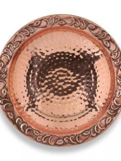 Copper Birdbath With Stake -Gardeners Supply Company 8609876 02V jpg