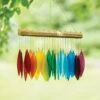 Glass Rainbow Wind Chimes 1 Glass Rainbow Wind Chimes -Gardeners Supply Company 8610171 1019 tif