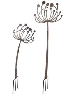 Queen Anne's Lace Garden Stake Set Of 2 -Gardeners Supply Company 8610210 8091 tif