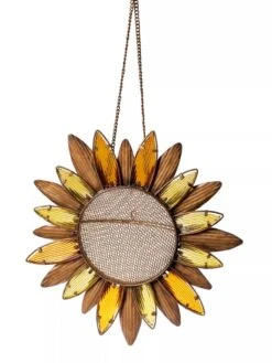 Glass Petal Sunflower Bird Feeder -Gardeners Supply Company 8611063 0722 tif