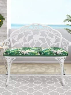 Outdoor Decor™ Bench Cushions, 18" X 48" -Gardeners Supply Company 8611128 104V GRLI tif