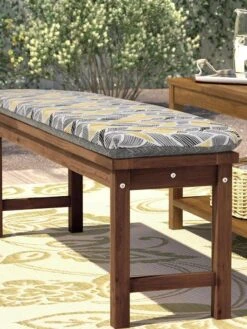 Outdoor Decor™ Bench Cushions, 18" X 48" -Gardeners Supply Company 8611128 106V CTLV tif