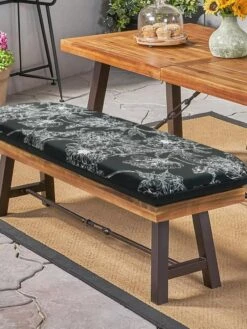 Outdoor Decor™ Bench Cushions, 18" X 48" -Gardeners Supply Company 8611128 110V BKF tif