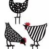Chicken Friends Garden Stakes Set 2 Chicken Friends Garden Stakes Set -Gardeners Supply Company 8612016 4547 chicken friends garden stakes set