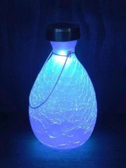 Achla Designs Solar Crackle Glass Vase Lantern 9 Achla Designs Solar Crackle Glass Vase Lantern -Gardeners Supply Company 8612529BLL 02v tif