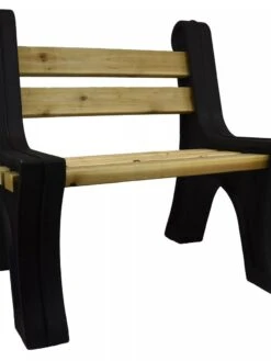 Custom Length Lightweight Indoor Or Outdoor Bench Ends -Gardeners Supply Company 8612857BK 10V tif