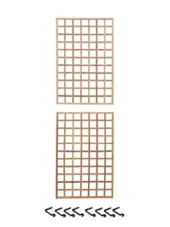 Bamboo Wall Trellis, 45" X 30", Set Of Two 8 Bamboo Wall Trellis, 45" X 30", Set Of Two -Gardeners Supply Company 8613149 0041