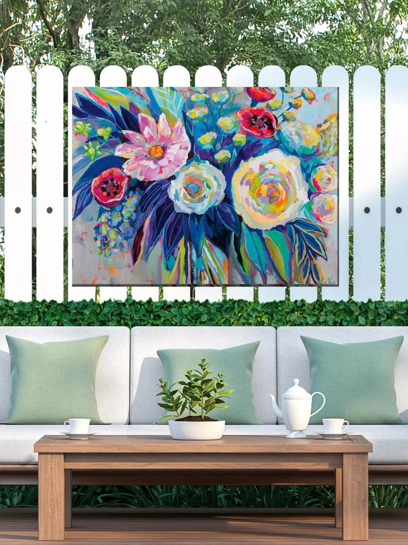 Floral Array Outdoor Wall Art 3 Floral Array Outdoor Wall Art