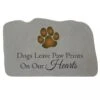 Dogs Leave Paw Prints Memorial Stone -Gardeners Supply Company 8614135 01V 3 4 dogs leave paw prints memorial stone
