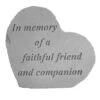 In Memory Of A Faithful Friend Memorial Stone -Gardeners Supply Company 8614136 02V 3 4 in memory of a faithful friend memorial stone