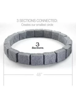 Beuta™ 6-Block Edging Section, 4 Pack -Gardeners Supply Company 8614155 04V 3 4