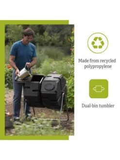 Dual Batch Composter Success Kit -Gardeners Supply Company webimage Dual Compost Bin 7